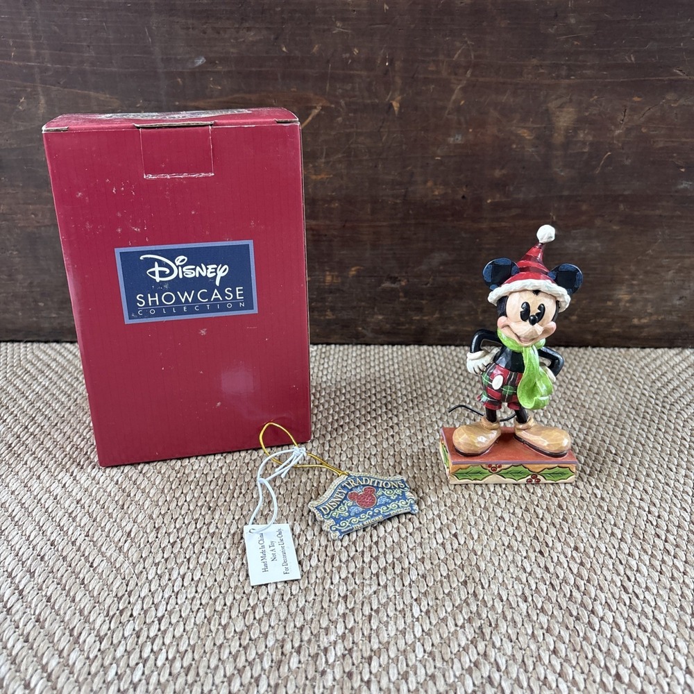 Jim Shore Disney Traditions Merry Mickey Figurine 4051966 New  Enesco